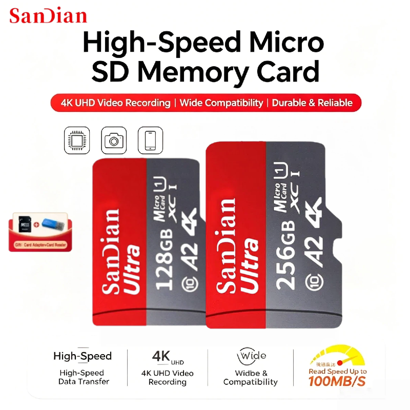 Microsd Card Tablet - Class10 メモリカード ミニTF SDカード 128GB 256GB