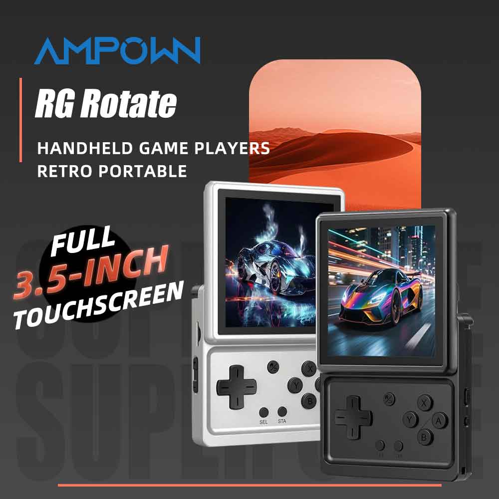 Android Tablet Gaming Accessories - ANBERNIC RG ロータブルAndroid携帯ゲーム機 3.5インチIPSレトロゲームエミュレーター WiFi Bluetooth