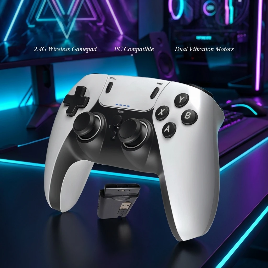 Android Tablet Gaming Accessories - ワイヤレスゲーミングゲームパッドハンドヘルドコントローラー、ポータブルエンターテイメントコンソールコントローラー、PS1、PS2、PS3、PC、Android対応