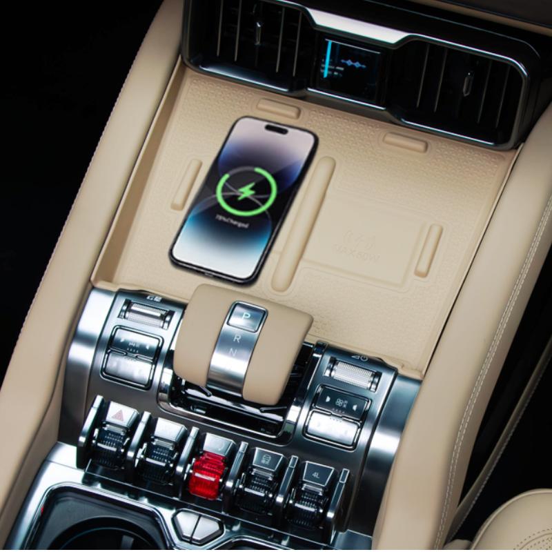 Wireless Charging Pad - デンザ B8 レオパード 8 ワイヤレス充電シリコンパッド改造傷つきにくく、耐摩耗性のある中央制御