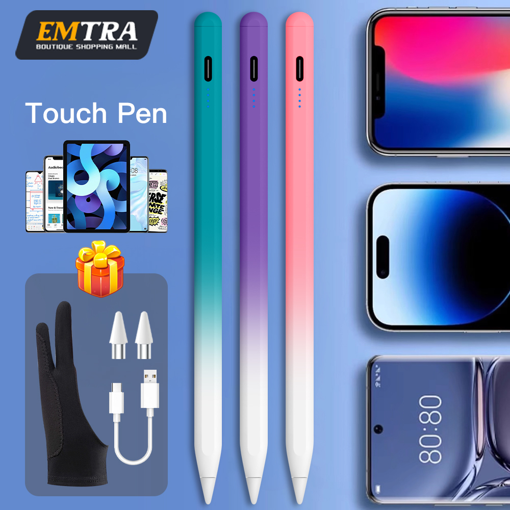 Best Tablet Accessories - ユニバーサルスタイラスペングラデーションカラー Android Windows タブレット電話用多色ペン容量性スタイラス絵画と筆記ペン