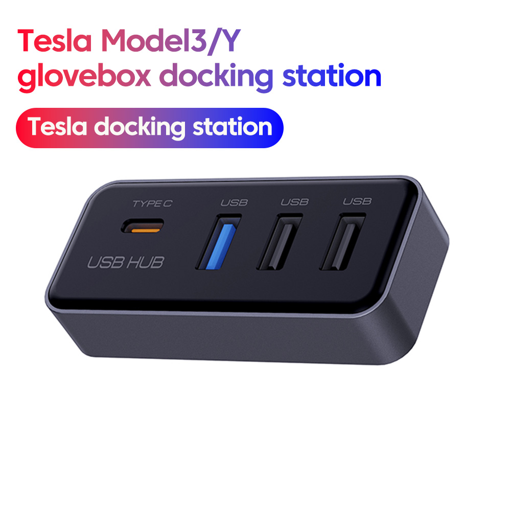 Usb Hub Type C - 4 in 1 USBハブドッキングステーション テスラ モデル3/Y