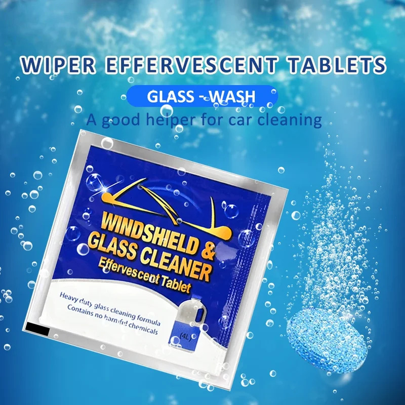 Tablet Car Accessories - 10/20/30/40/50/100 個車のフロントガラスガラス固体クリーナーフロントガラスワイパー発泡錠トイレクリーニングカーアクセサリー