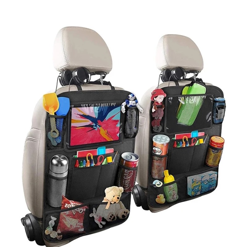 カーシートオーガナイザー 多機能オックスフォード生地 車用バ - Tablet And Accessories Bag のレビューと価格