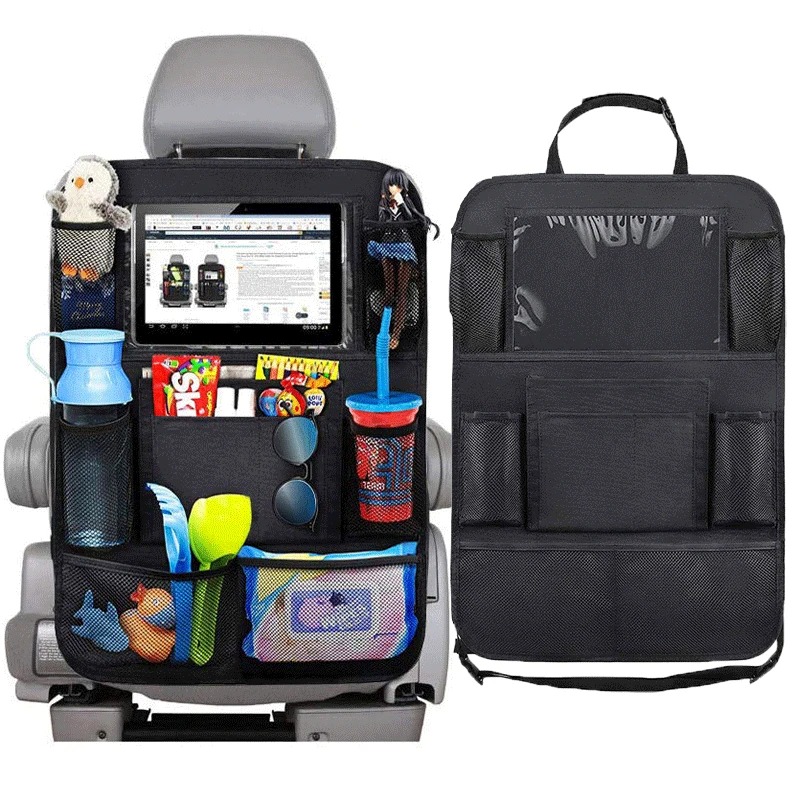 カーシートオーガナイザー 多機能オックスフォード生地 車用バ - Tablet And Accessories Bag のレビューと価格