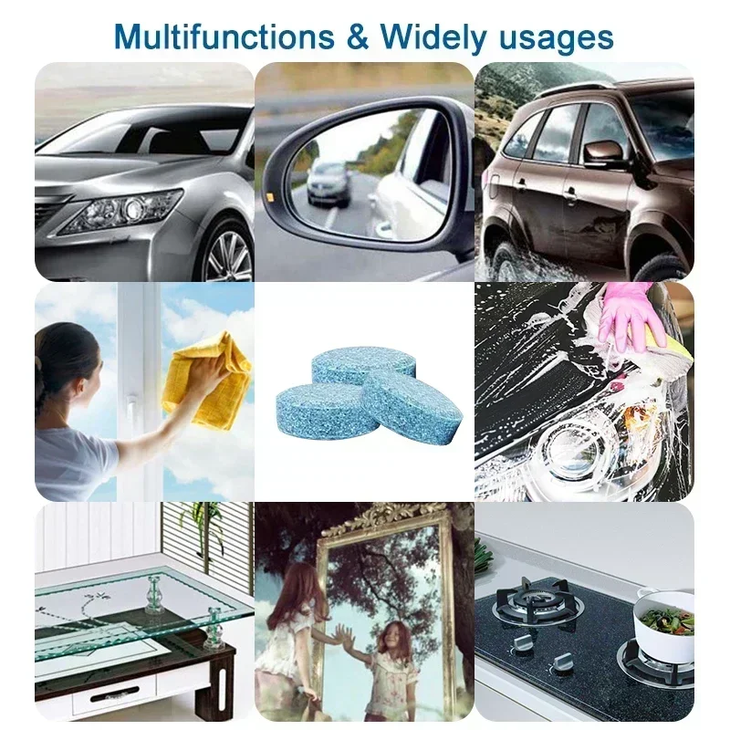 2/100個入り 車用フロントガラスクリーナー 発泡錠 ガラ - Tablet Car Accessories のレビューと価格