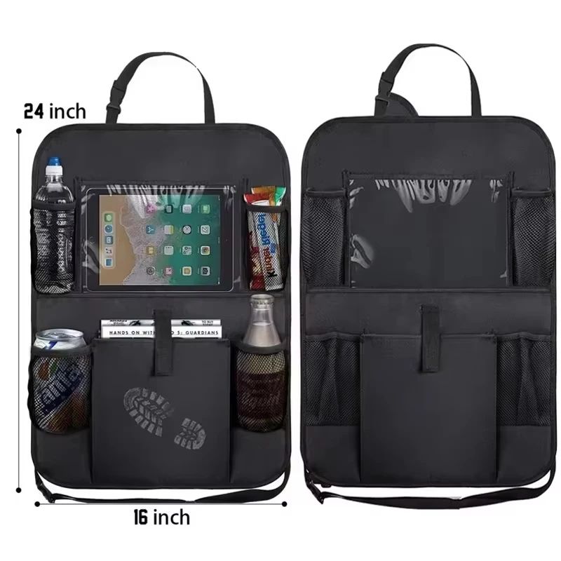 カーシートオーガナイザー 多機能オックスフォード生地 車用後 - Tablet Car Accessories のレビューと価格
