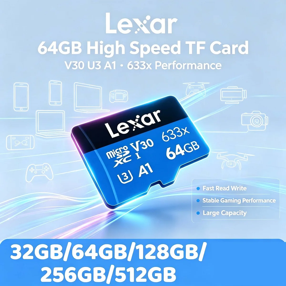 Lexar純正 633x マイクロSDカード TFカード マ - Microsd Card Tablet のレビューと価格