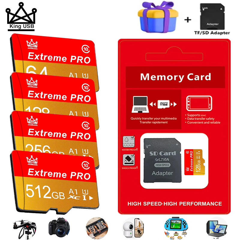 クラス10マイクロTF 256GB 512GB 64GB 3 - Microsd Card Tablet のレビューと価格