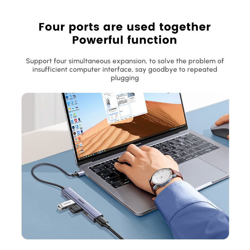 UGREEN USBハブ、4つのUSB2.0ポート、1つのT - Usb Hub Type C のレビューと価格