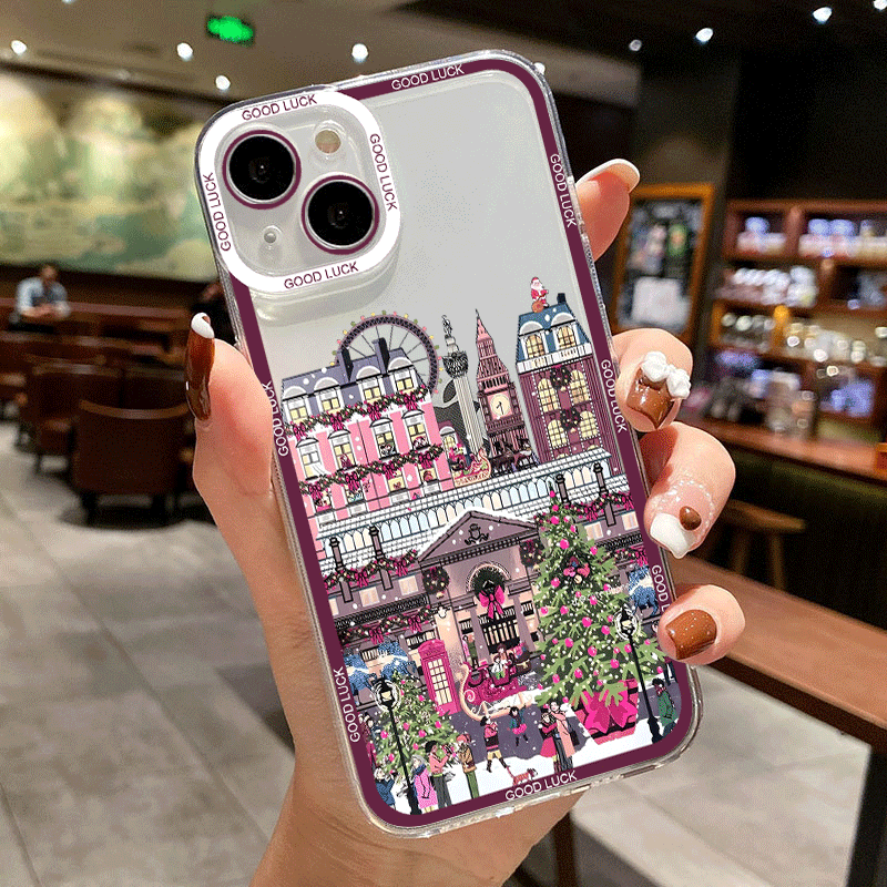 冬の新年 クリスマス 街並み 風景 スマホケース Xiaom - Xiaomi Redmi Note 13 のレビューと価格