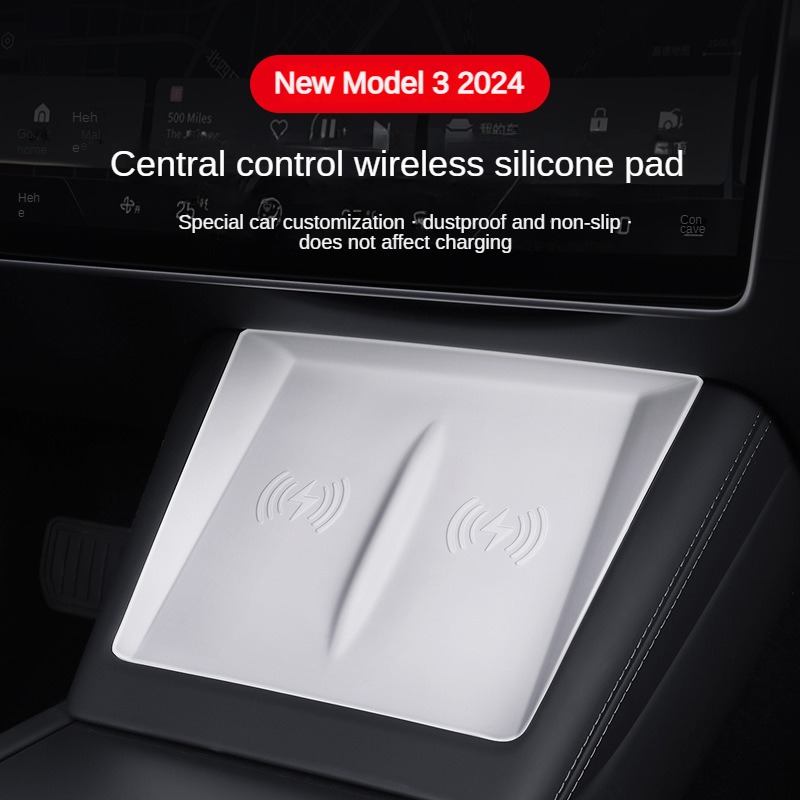 テスラ モデル3+ ハイランド 2024-26 シリコン製ワ - Wireless Charging Pad のレビューと価格