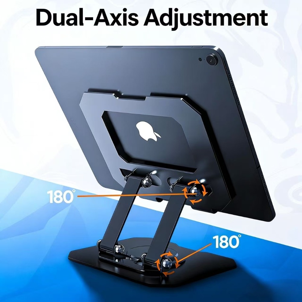360 °   回転可能なタブレットスタンド 調整可能な折り - Best Tablet Accessories のレビューと価格