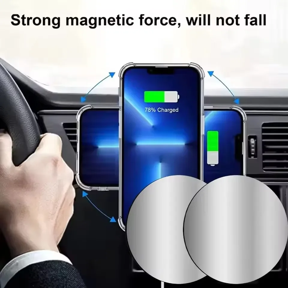 1-5 個 8 センチメートル磁気金属プレートディスク携帯電 - Tablet Car Accessories のレビューと価格