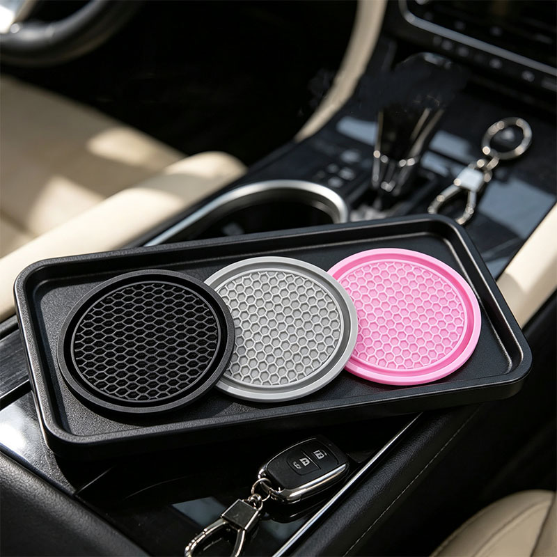 2/4個入り 車用カップホルダー 滑り止め 車内用 ブラック - Tablet Car Accessories のレビューと価格