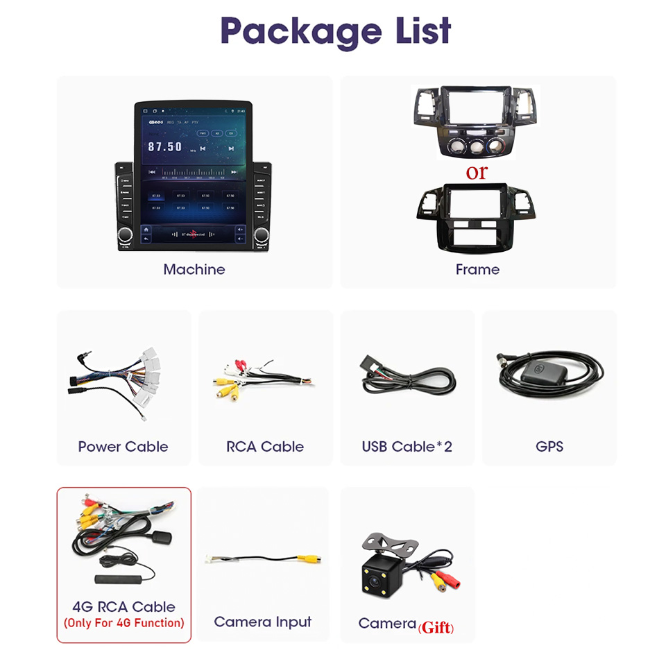 Autoradio DVD カセットトヨタフォーチュナーハイ - Tablet Danish Mobile & Accessories Photos のレビューと価格