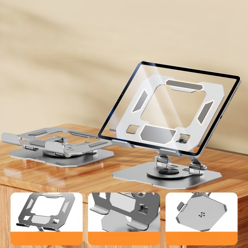 オールメタル折りたたみ式360度回転 °   タブレットと携 - Best Tablet Accessories のレビューと価格
