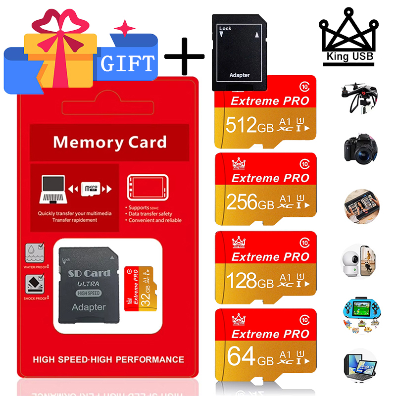 高速32-64-128-256-512GB SD UHS-I - Microsd Card Tablet のレビューと価格