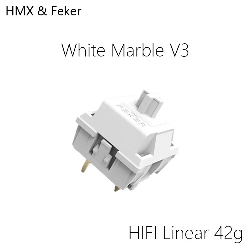 HMX Feker ホワイトマーブル V3 ホットスワップ  - Tablet Accessories Uk のレビューと価格