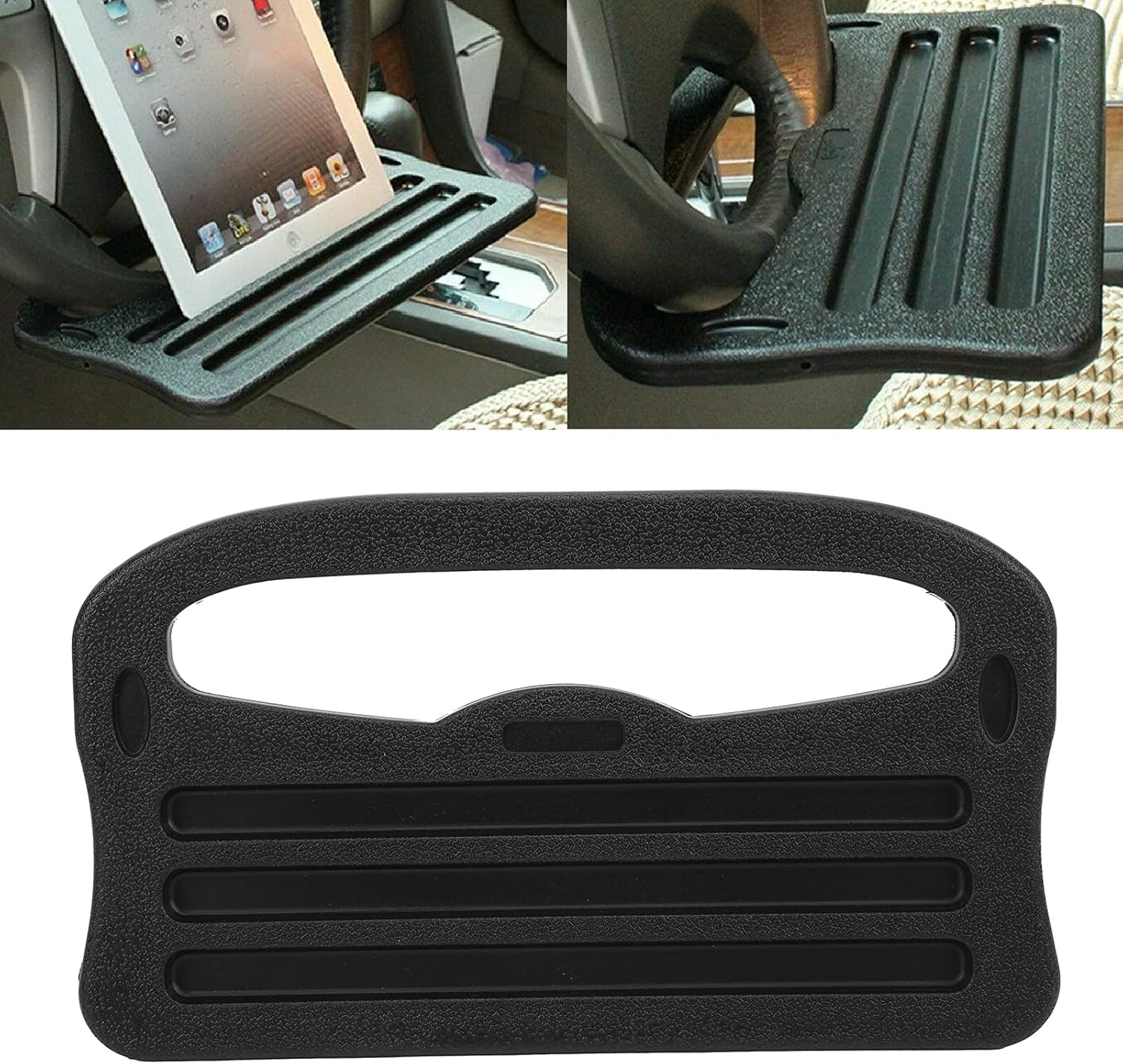 2in1 車のステアリングホイールトレイ自動車インテリア収納 - Tablet Car Accessories のレビューと価格