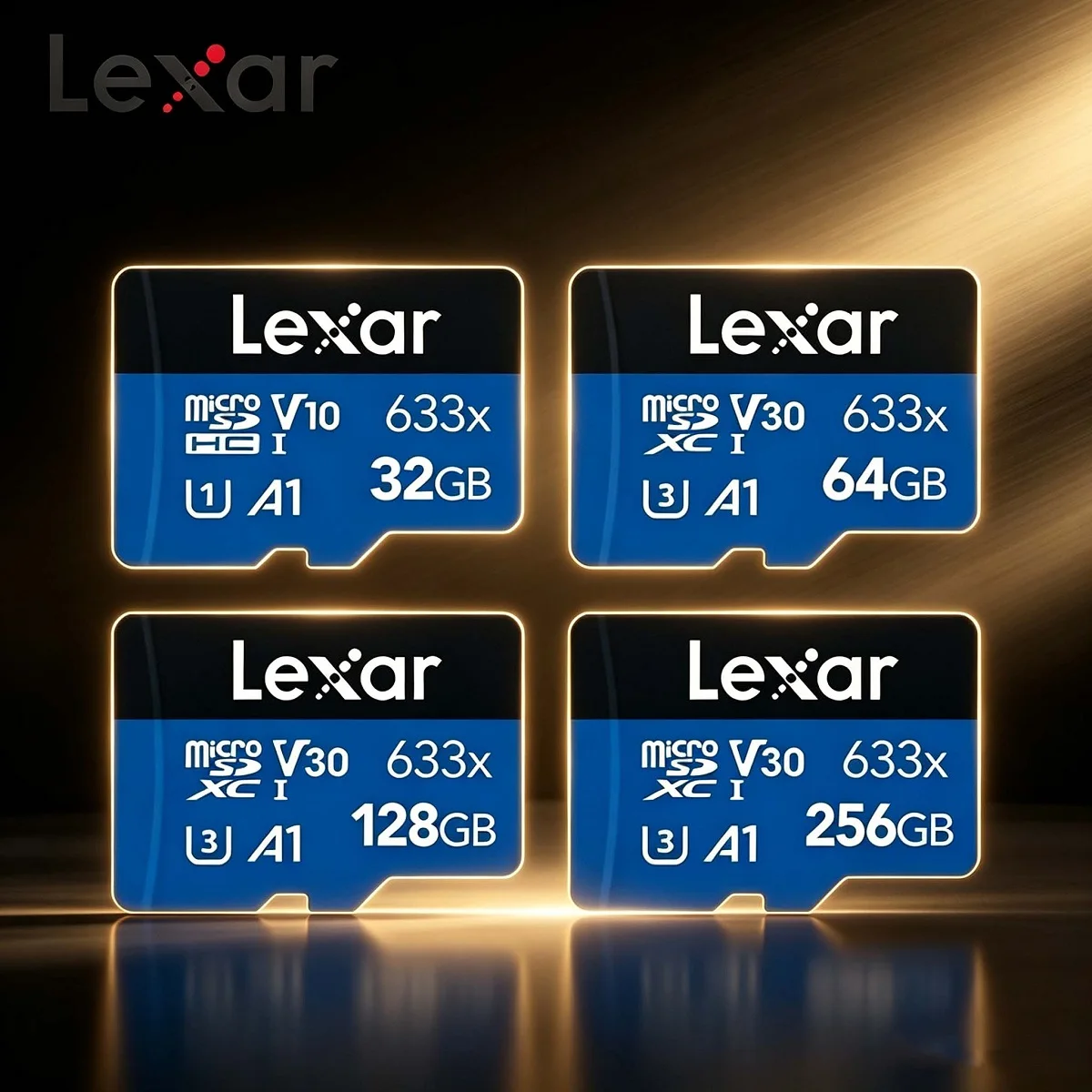 Lexar純正 633x マイクロSDカード ストレージカー - Microsd Card Tablet のレビューと価格