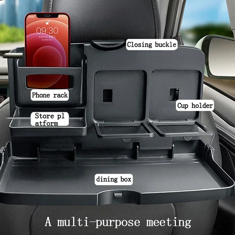 車の後部座席用折りたたみ式ダイニングテーブル - カップホル - Tablet Car Accessories のレビューと価格