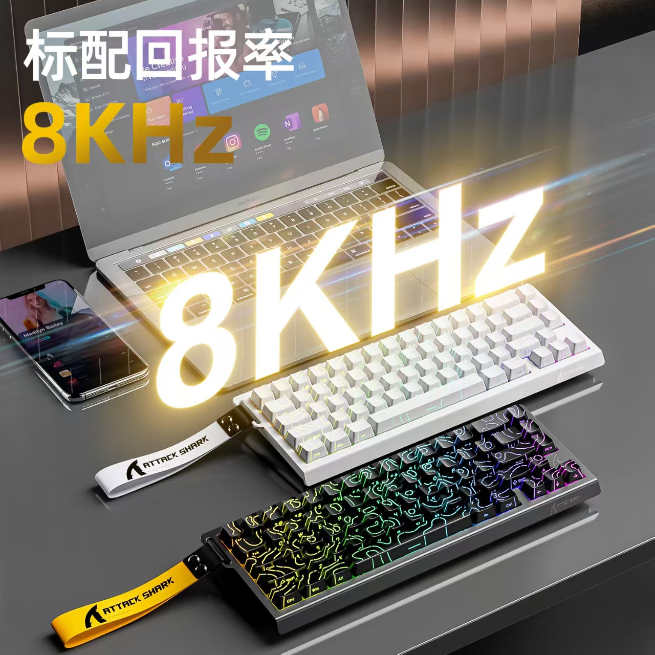 ATTACK SHARK X68HE 磁気メカニカルキーボー - Tablet Accessories Uk のレビューと価格