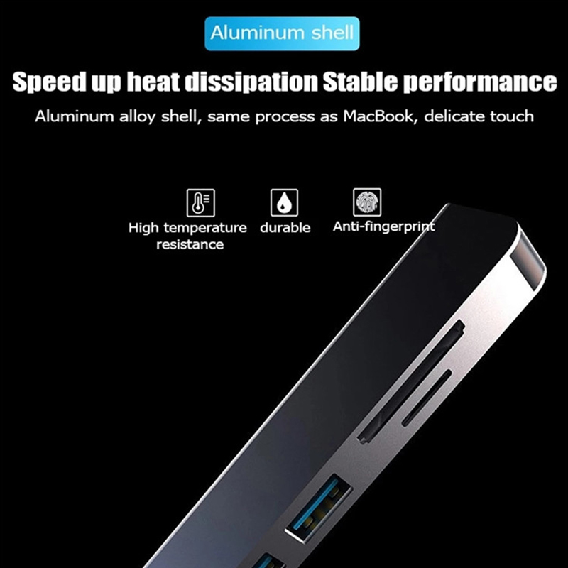 6 in 1 PD Type Cドッキングステーション MS - Usb Hub Type C のレビューと価格