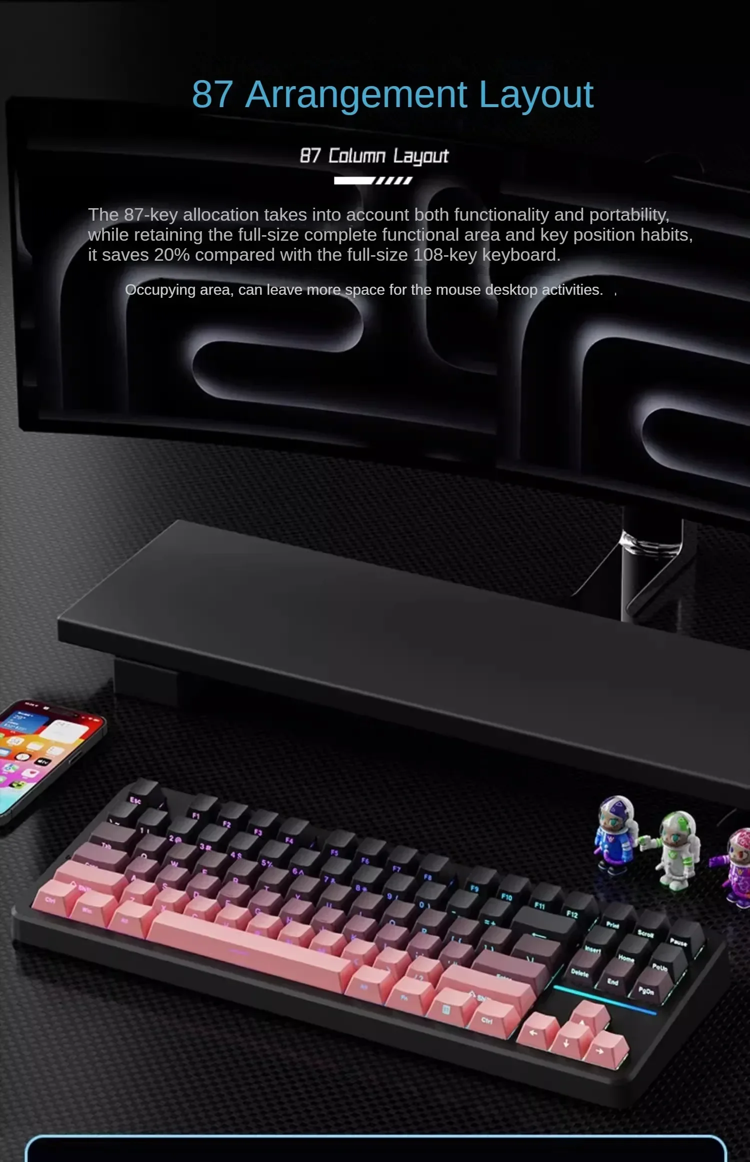 ワイヤレスeスポーツキーボード,メカニカル感覚,サイレントカ - Tablet Accessories Uk のレビューと価格
